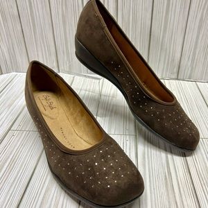 Soft Style Hush Puppies Brown Shoes Womens 8.5 M